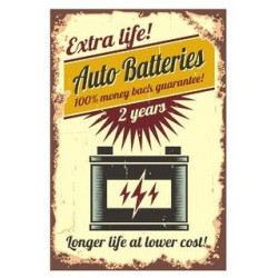 Sticker plaque voiture rétro