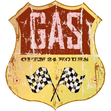 Sticker plaque rétro auto paris