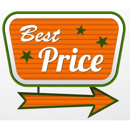 Sticker plaque rétro Fleche