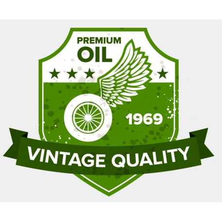 Sticker plaque rétro gasoline vintage