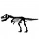 Sticker dinosaure squelette