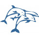 Sticker mer Requin bleu