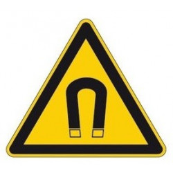 Sticker Danger Champ magnétique important