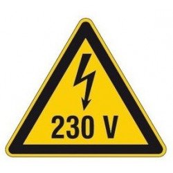 Sticker haute tension danger de mort