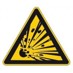 Sticker Danger matière explosive