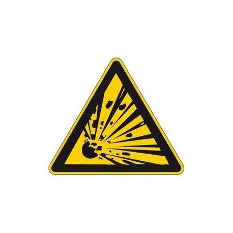 Sticker Danger matière explosive