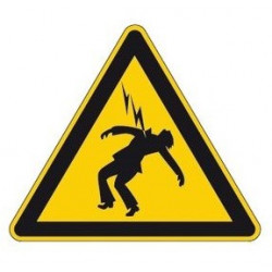 Sticker haute tension humain