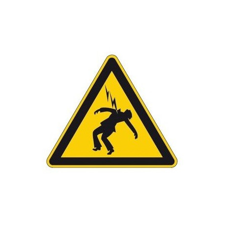 Sticker haute tension humain