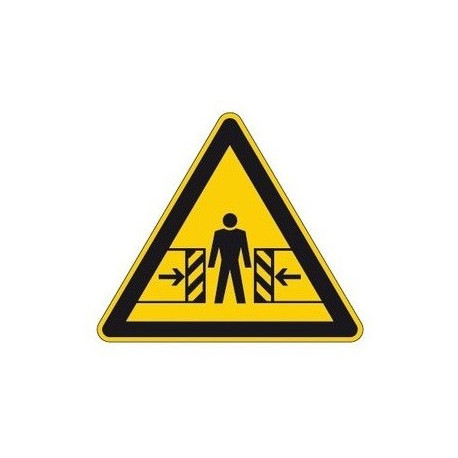 Sticker Danger risque d' écrasement