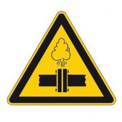 Sticker Danger vapeurs chaudes