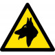 Sticker Danger chiens