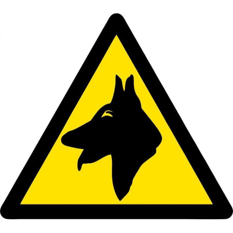 Sticker Danger chiens
