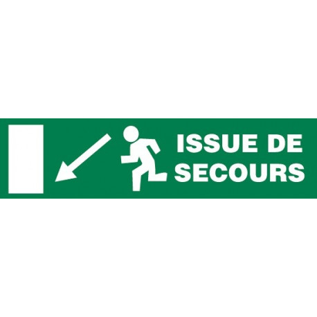 Sticker issue de secours - bas droit
