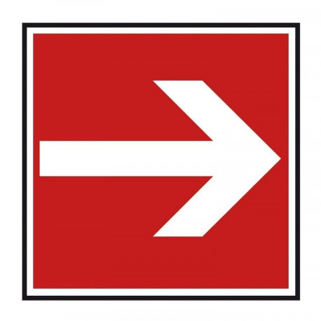 Sticker incendie - fléche