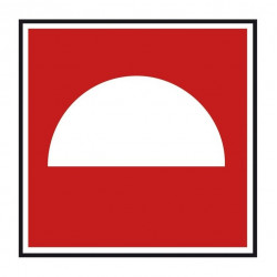 Sticker incendie - fléche direction