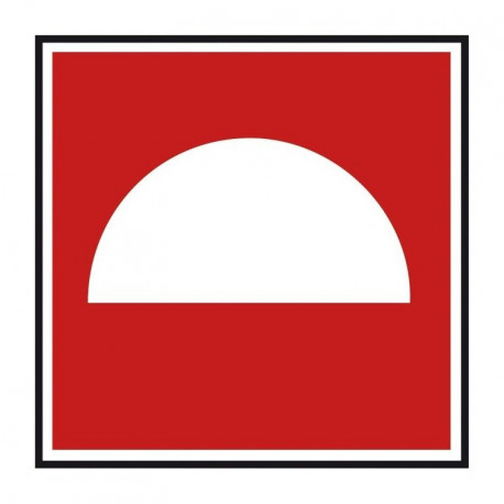 Sticker incendie - fléche direction