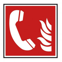 Sticker incendie - téléphone