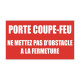 Sticker incendie - coupure d'urgence