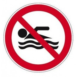Sticker baignade interdite