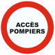 Sticker incendie - accés pompier