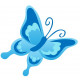 Sticker Papillon bleu pastel