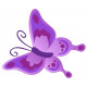 Sticker muraux Papillon violet
