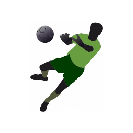 Sticker Foot gardien vert