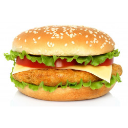 Sticker hamburger cheeseburger