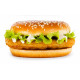 Sticker hamburger fish