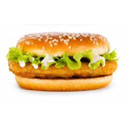 Sticker hamburger fish