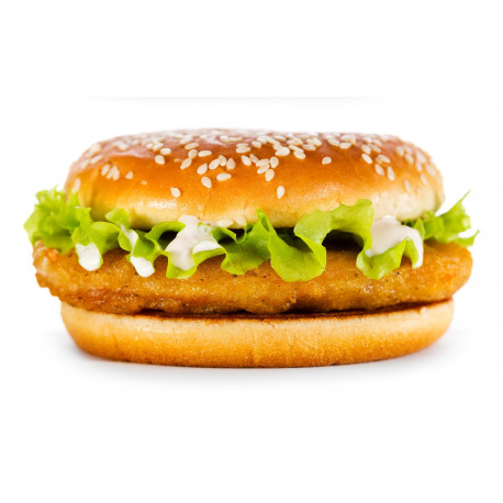 Sticker hamburger fish