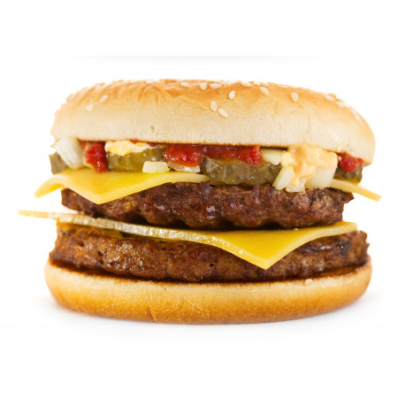 Sticker hamburger fish