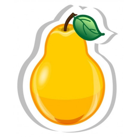 Sticker Poire jaune