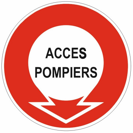 Sticker incendie - accés pompier