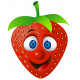 Sticker Fraise rigolo
