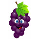 Autocollant Raisin rigolo