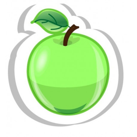 Sticker Pomme verte