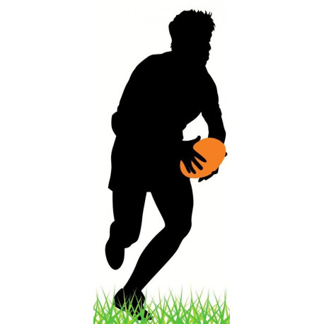 Sticker Rugby avec ballon
