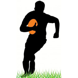 Sticker Rugby deco chambre