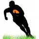 Sticker Rugbyman geant