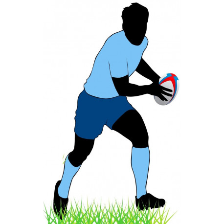 Autocollant Rugby silhouette