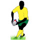 Sticker Rugbyman silhouette geant