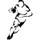 Sticker Rugby silhouette