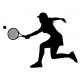 Autocollant muraux Tennis fille