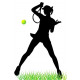 Sticker Tennis fille pas cher