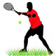 Sticker Tennis man pas cher