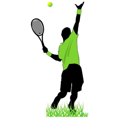 Autocollant Tennis man mural