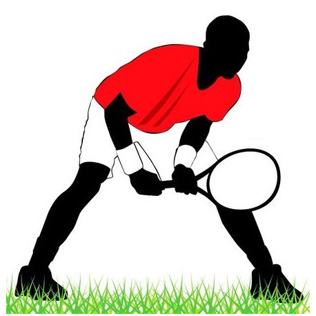 petit Sticker Tennis man