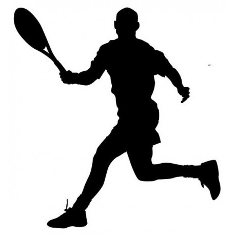 Sticker Tennis man decoration chambre