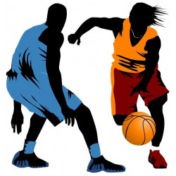 Sticker basketteurs orange